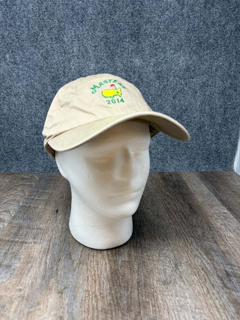 2014 The Masters Golf Tournament Augusta national American needle Khaki Dad Hat